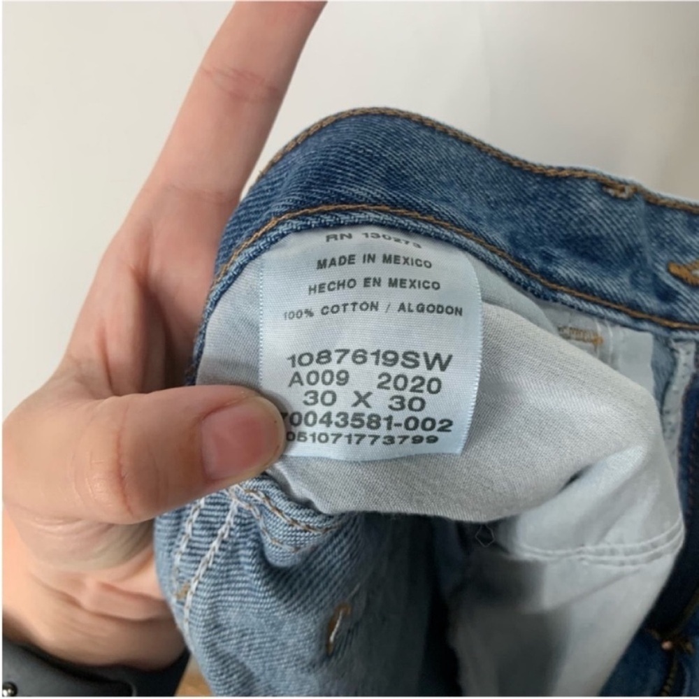 Vintage Mens Rustler‎ Jeans Re Worked into the perfect Mom Jean High Waist Short - Picture 6 of 6